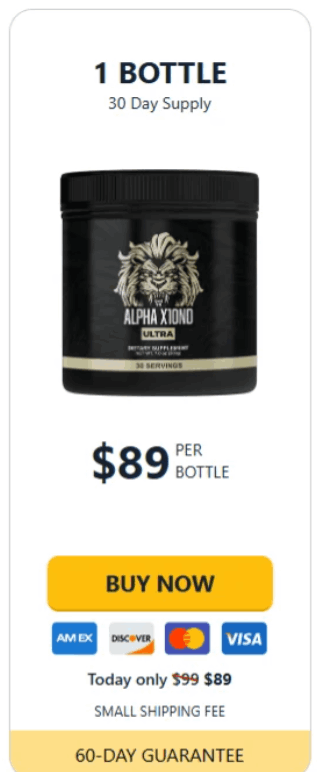Alpha X10ND Ultra buy now 1 bottle