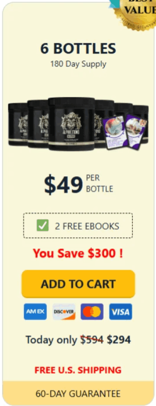 Alpha X10ND Ultra buy now 6 bottles
