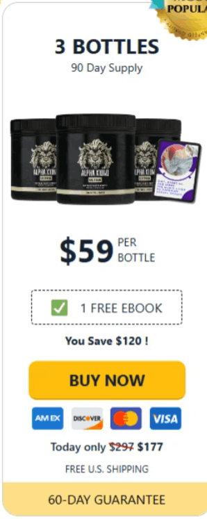 Alpha X10ND Ultra buy now 3 bottles